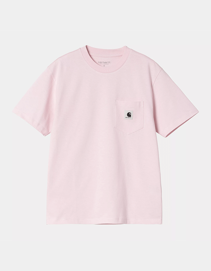 칼하트WIP W S/S POCKET T-SHIRT AIR PINK