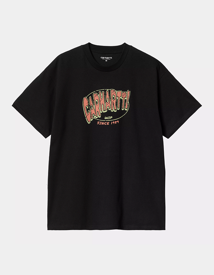 칼하트WIP S/S HOT SCRIPT T-SHIRT BLACK