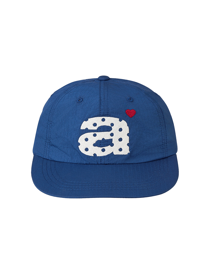 [AEAE] DOT SMALL LETTER NYLON CAP [BLUE]