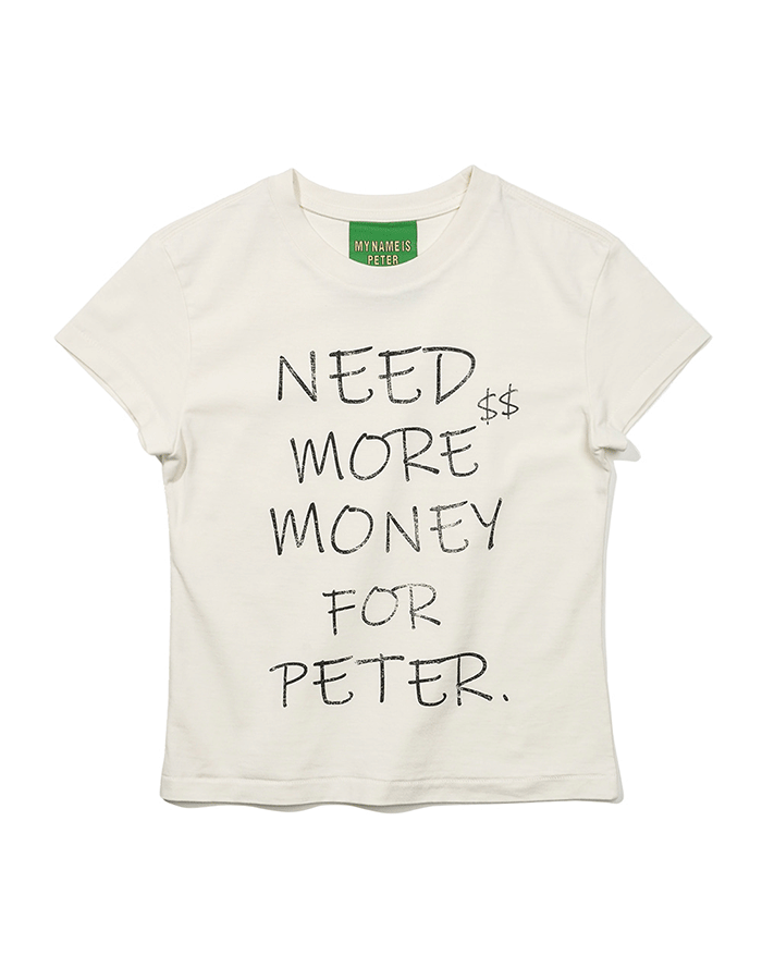 MY NAME IS PETER (W) MONEY T-SHIRTS - WHITE