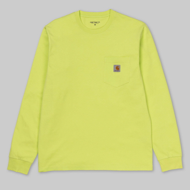 칼하트WIP L/S POCKET LOOSE T-SHIRT LIME