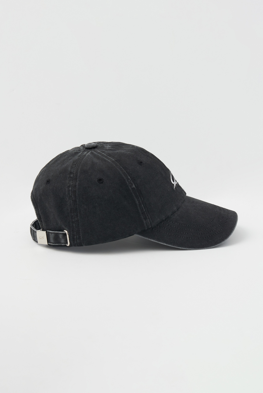 WASHED LOGO CAP - BLACK