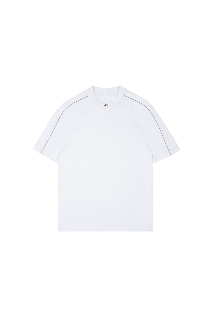 Piping Metal Logo T-shirt (White)