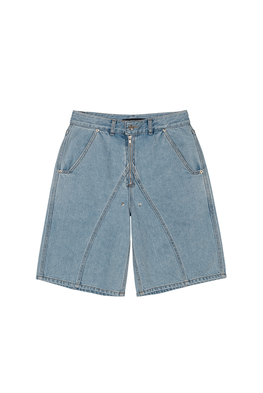 Tunnel lining short pants Denim - Blue