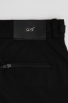 Snap zipper pocket pants - Black