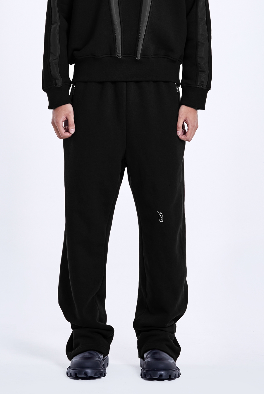 Snap sweatpants - Black