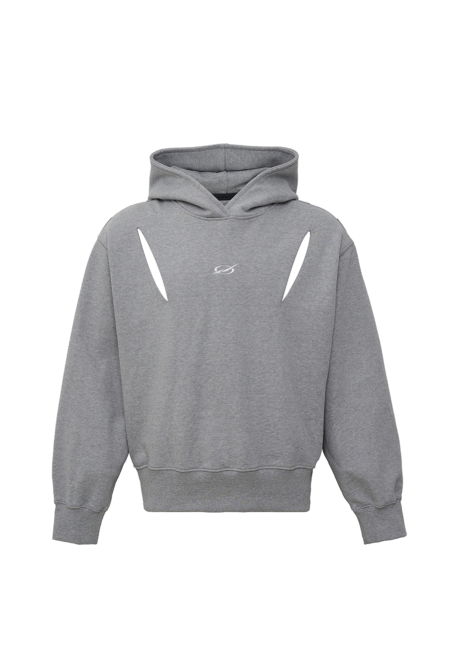 DEVILS LAUGH LOGOHOODIE - Grey