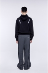 LOUVER SWEATPANTS - Charcoal