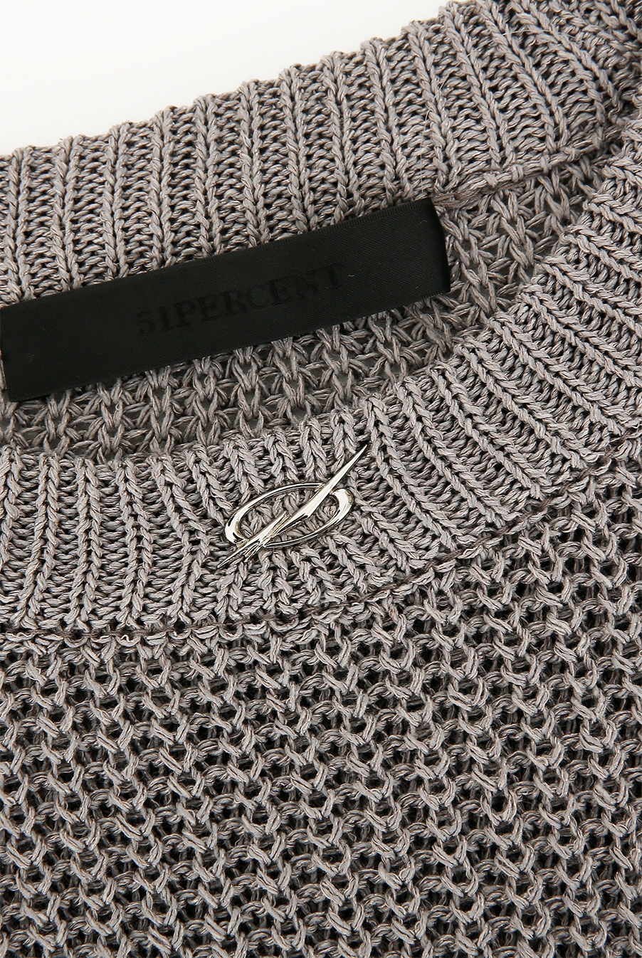 Lining logo knit - Steel Grey