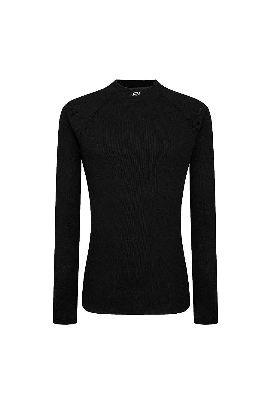 Logo mock neck longsleeve - Black