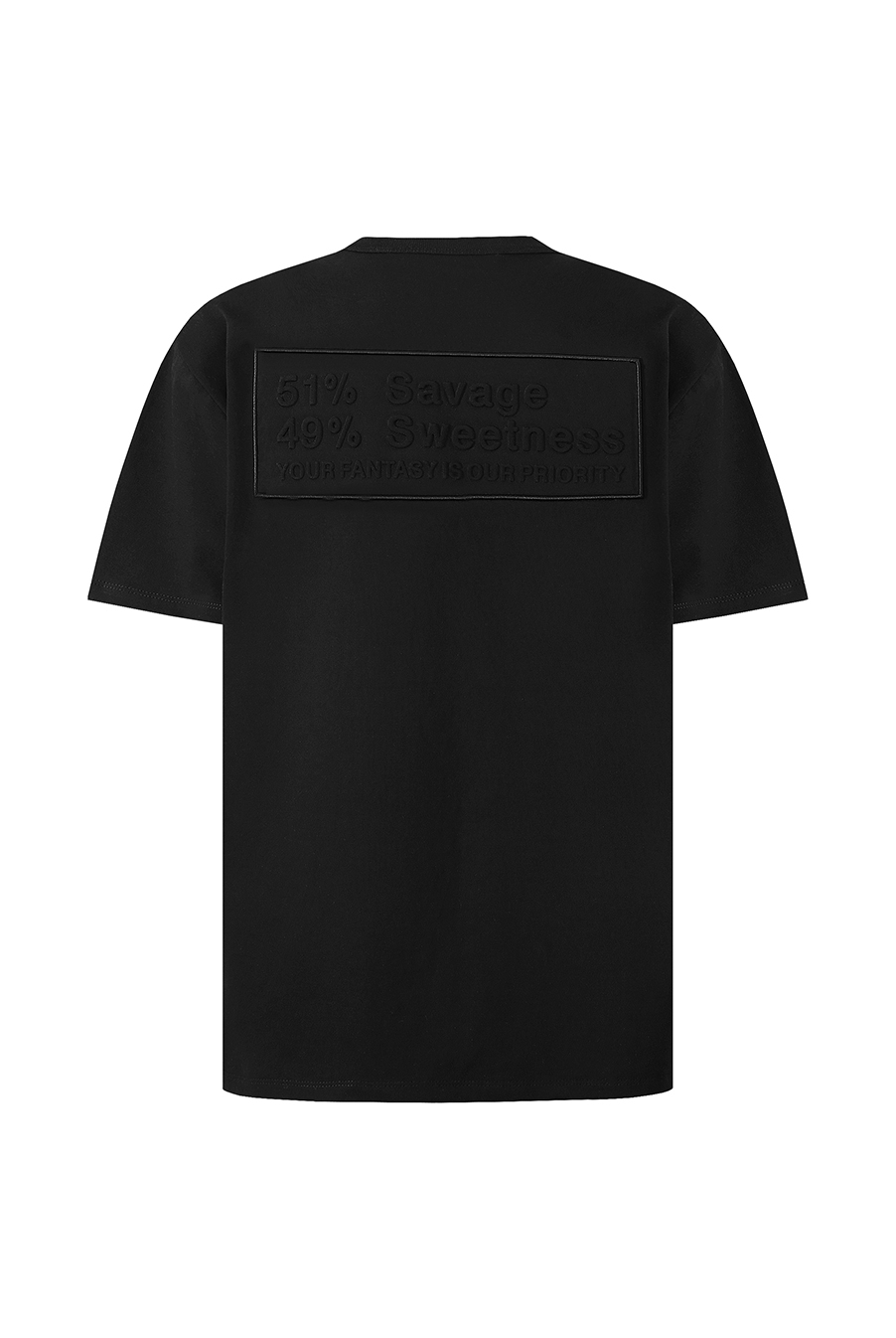 Slogan T-shirt - BLACK