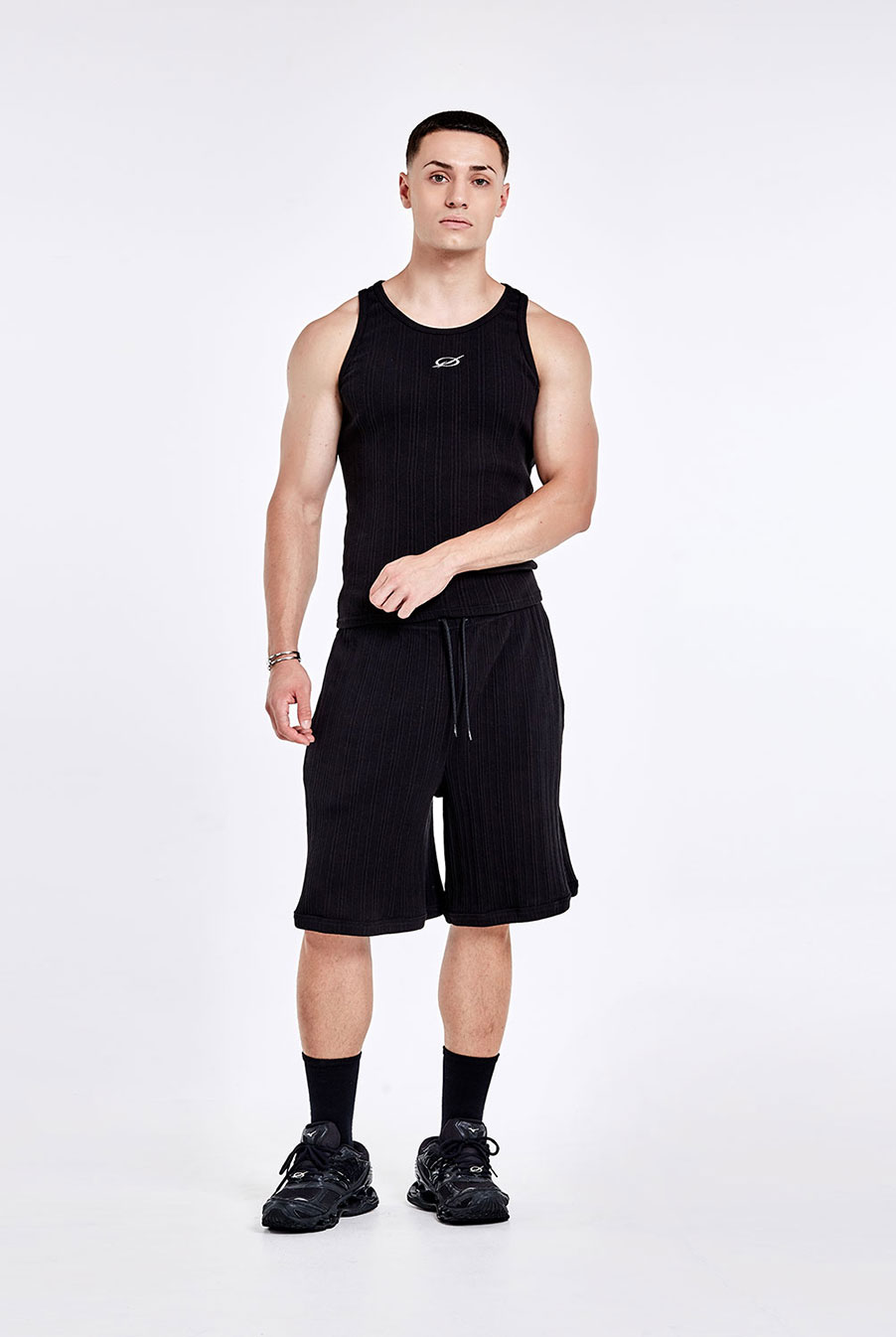 Irregular boxer pants - Black