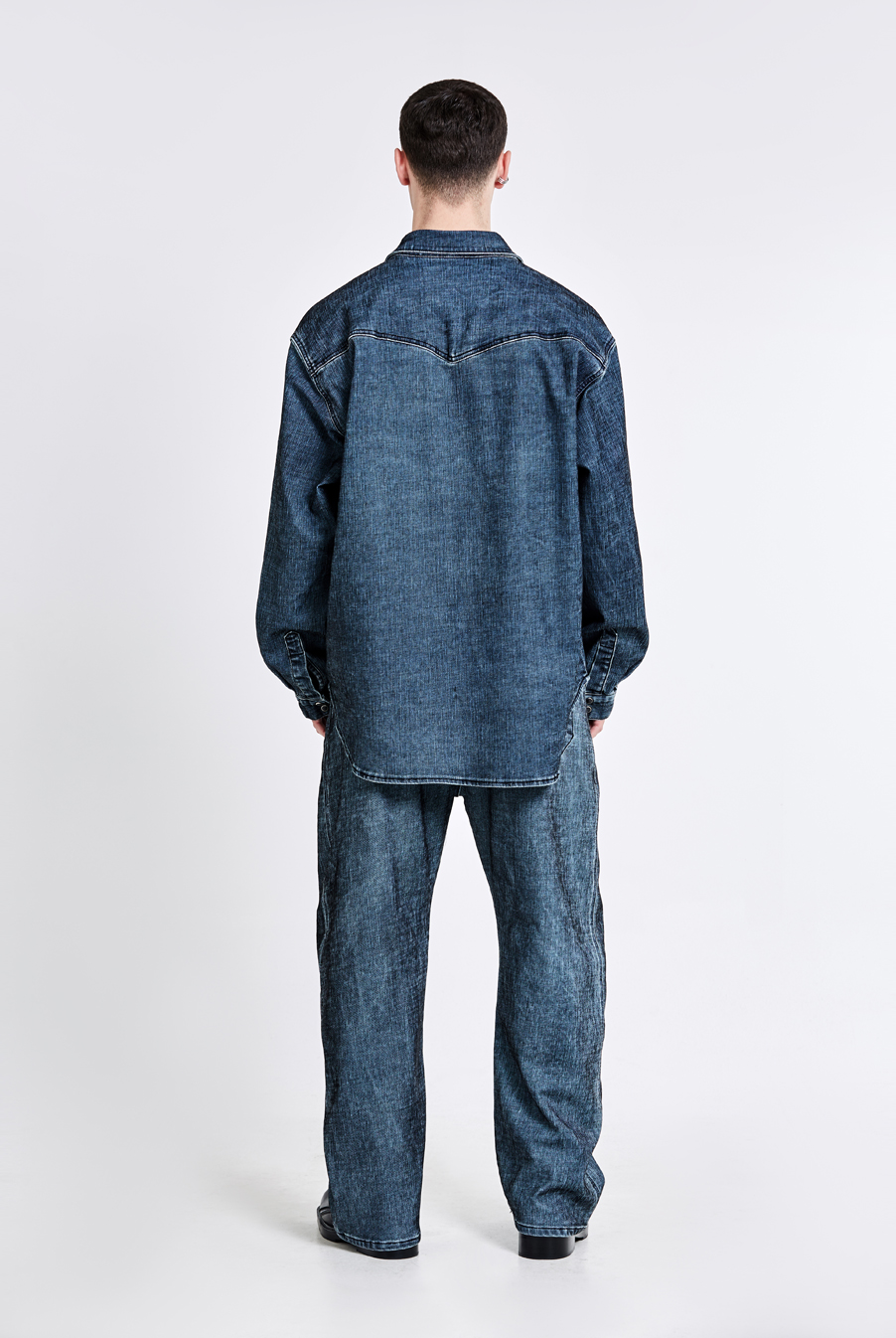 Triangle denim shirt - Velvet blue