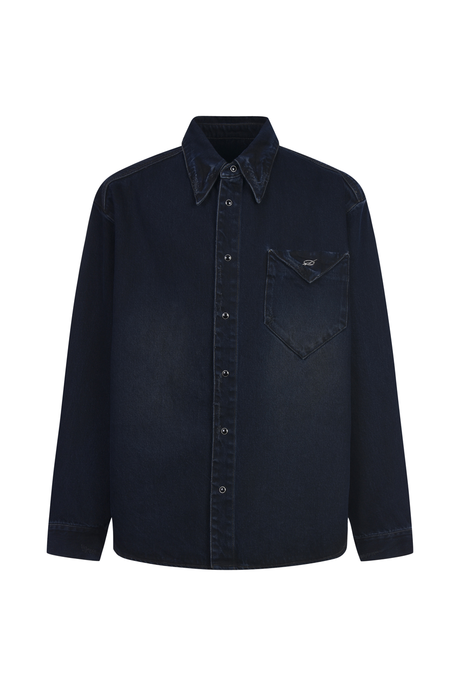 Triangle Denim shirt - Dark blue