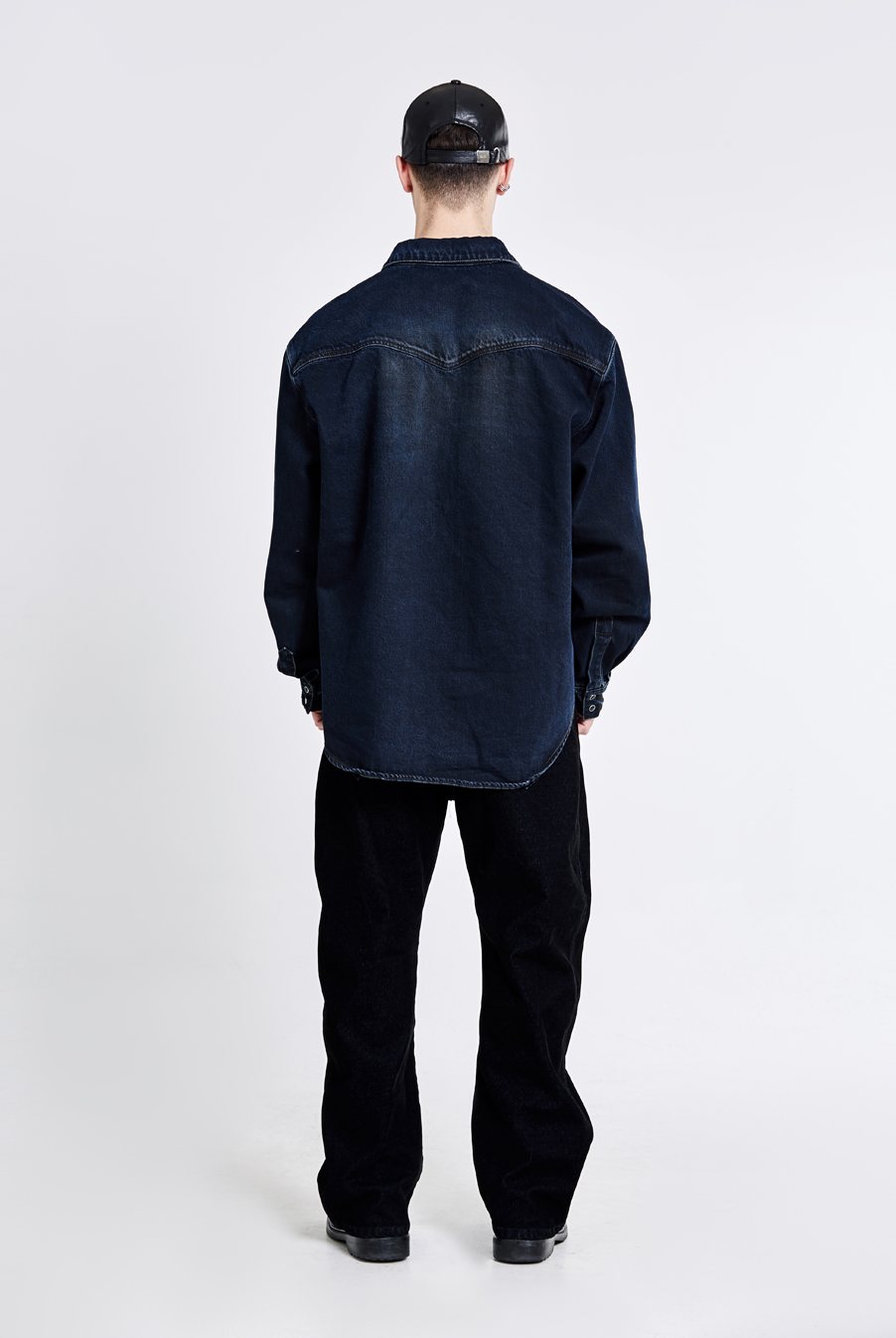 Triangle Denim shirt - Dark blue