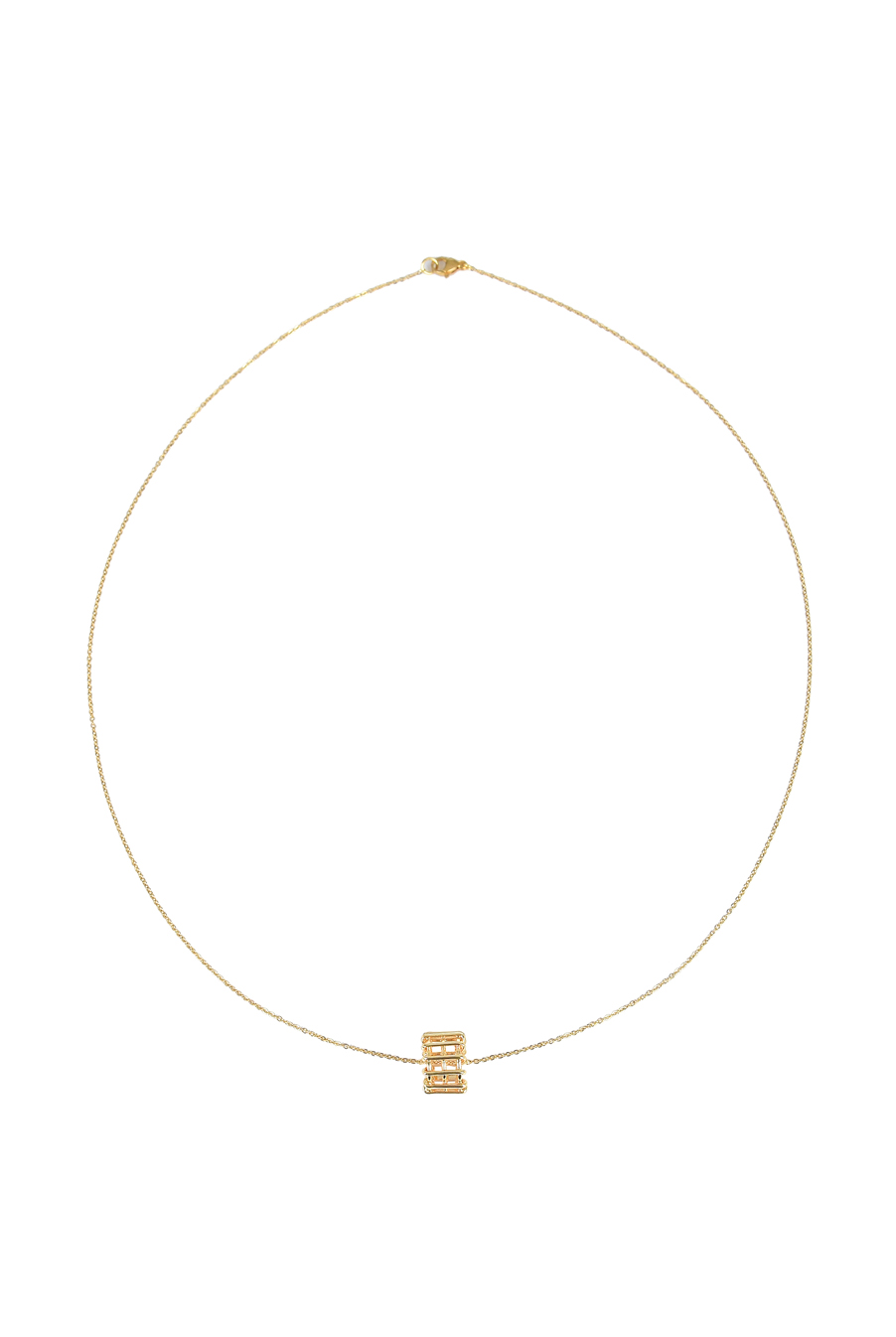 Mesh ring Necklace - Gold