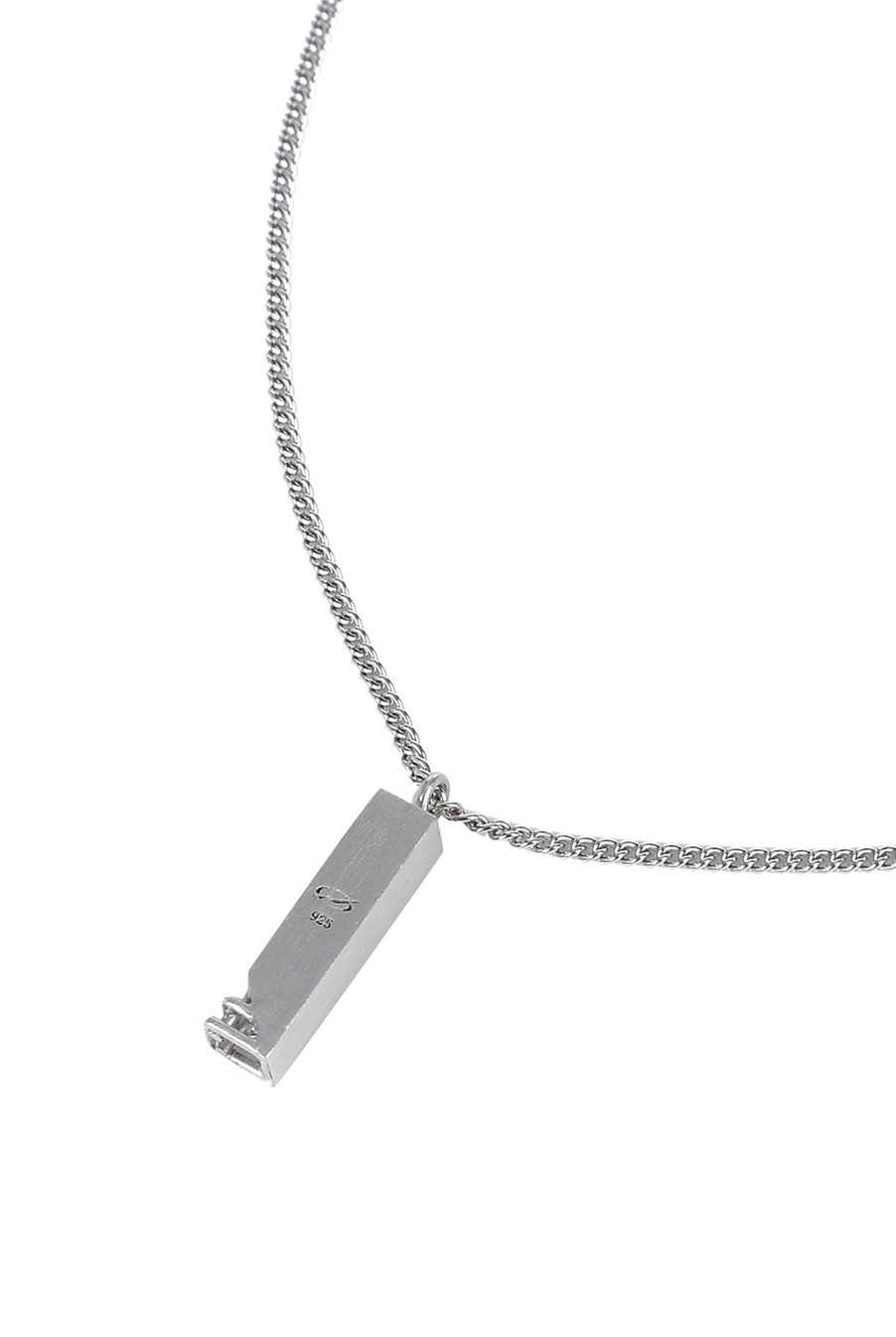 Broken column necklace - silver