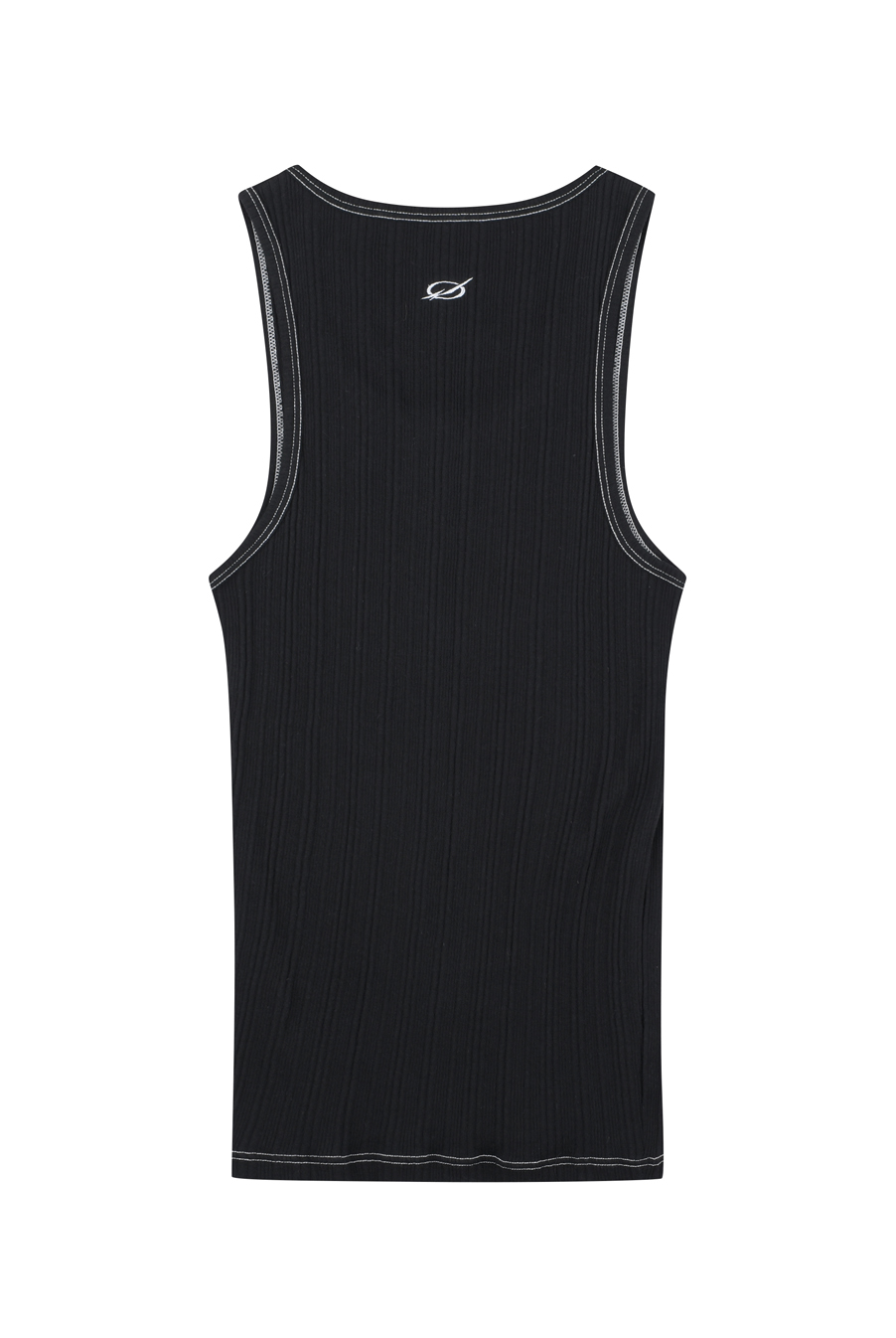 CONTRAST BACK LOGO SLEEVELESS - Black