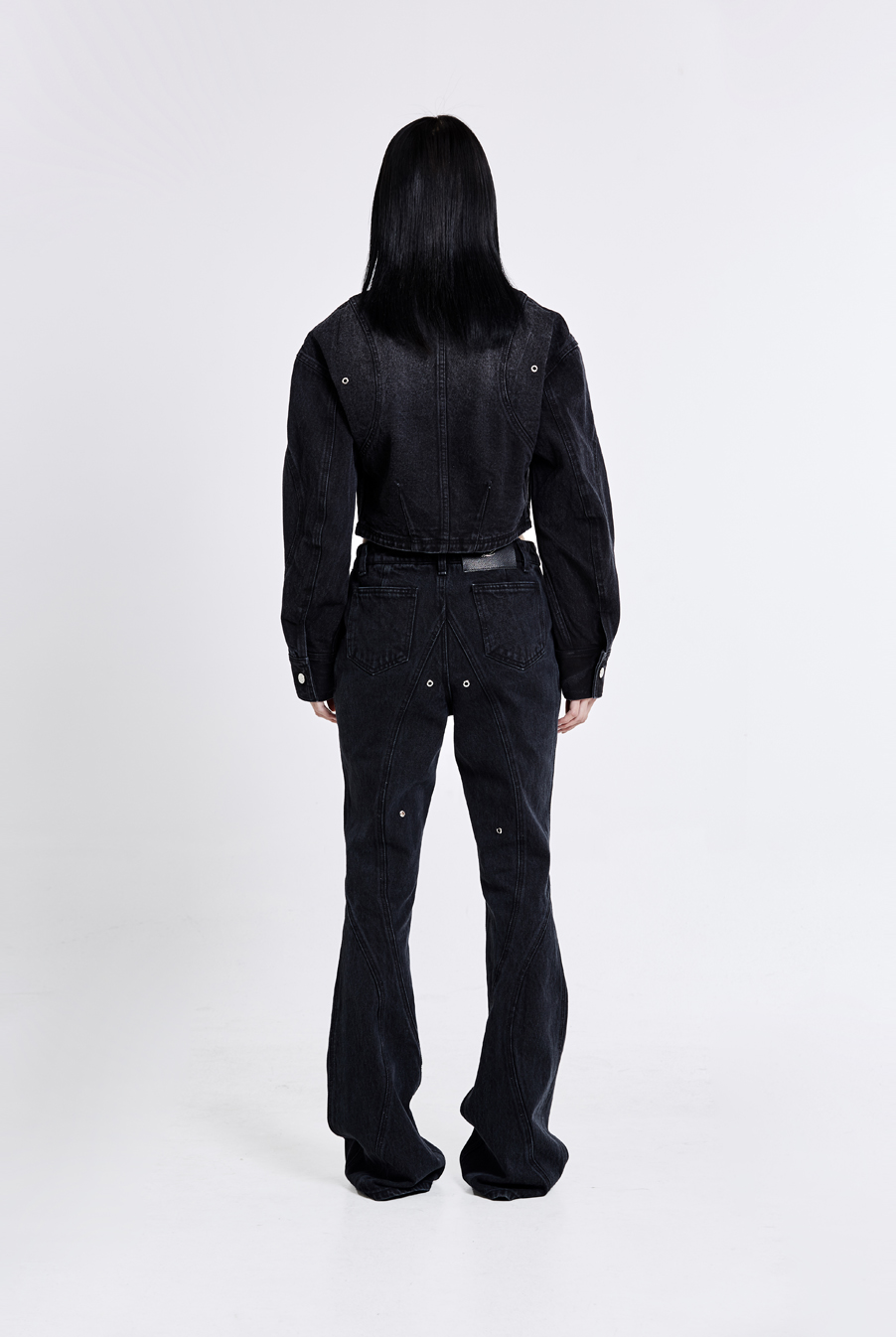 Tunnel Lining denim jacket - Black(woman)