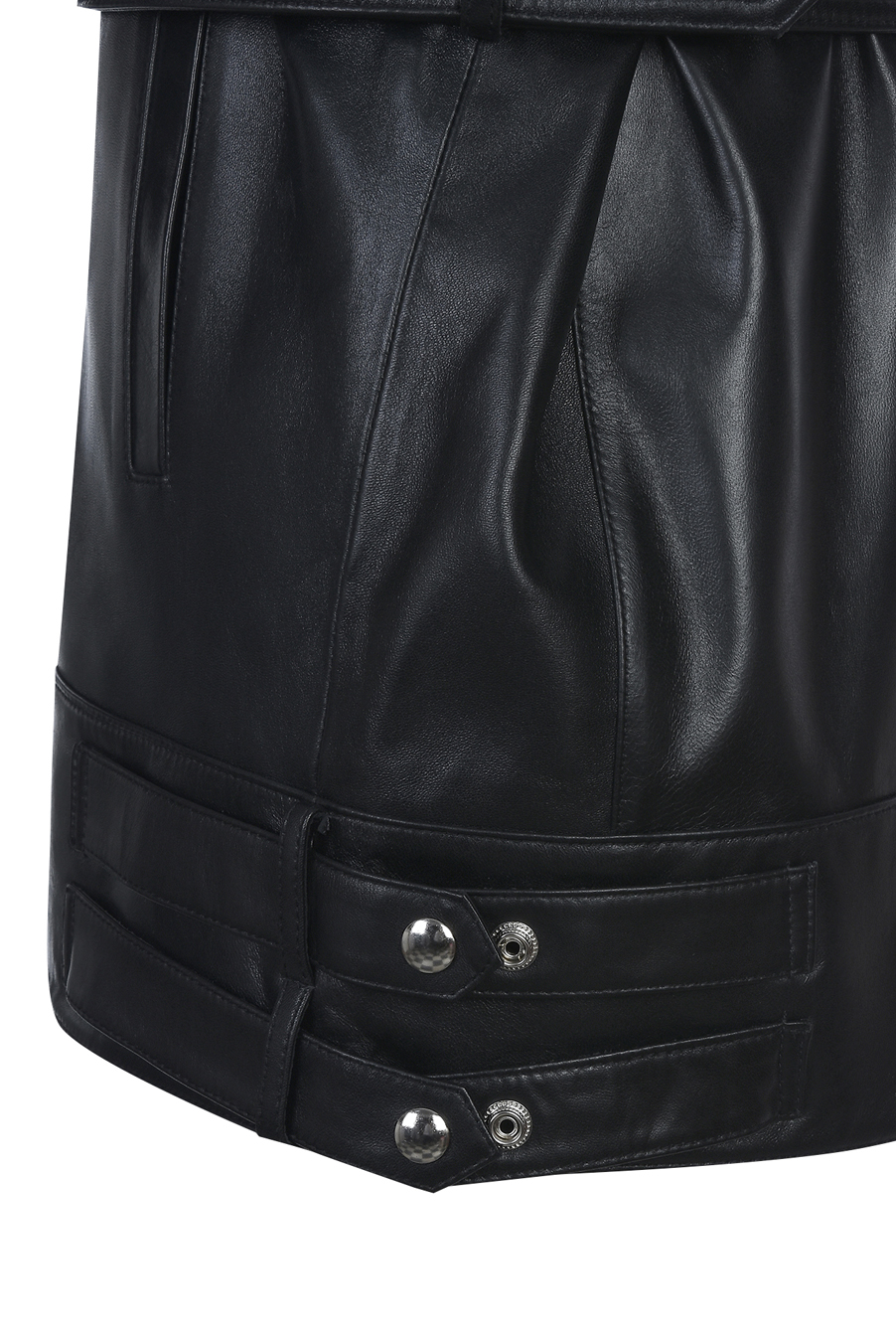 Leather Vest - black(unisex)