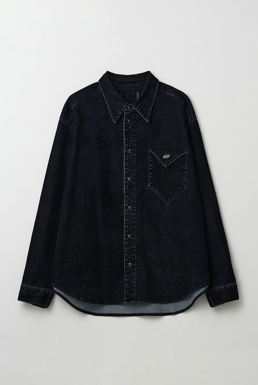 Triangle Denim shirt - Velvet Black