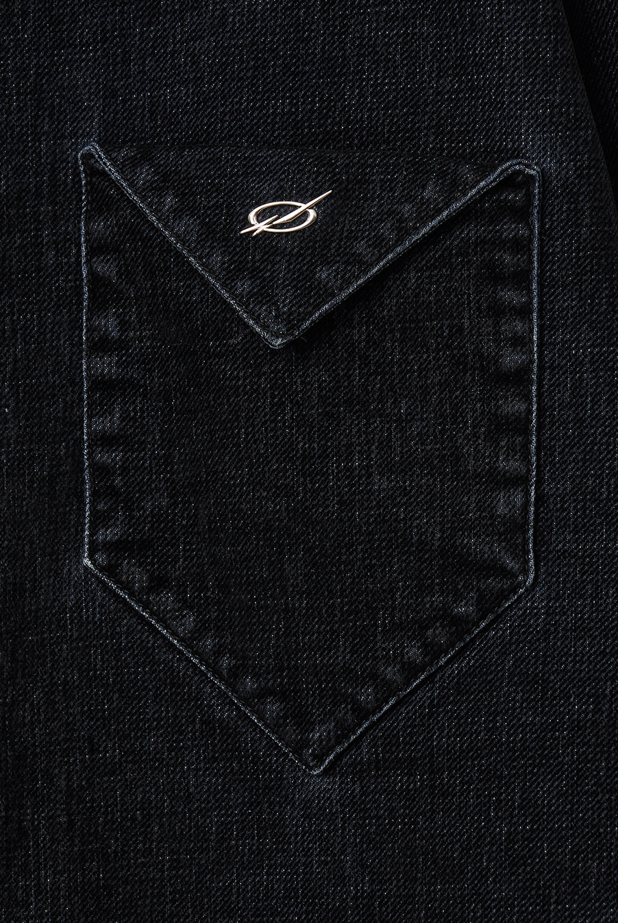 Triangle Denim shirt - Velvet Black