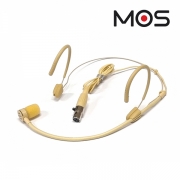 MOS 모스 헤드셋 마이크 3pin mini XLR 아이보리색상 / HM-10(I)