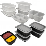 EH-사각죽용기 특소 소 중 대 특대 2칸 4칸