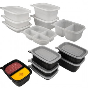 EH-사각죽용기 특소 소 중 대 특대 2칸 4칸