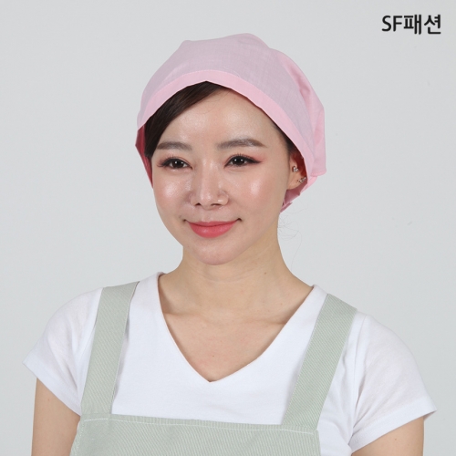 삼각형 벨크로두건 찍찍이 위생두건