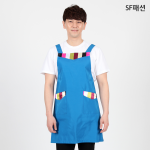 색동 포인트 H형 개량 한복 앞치마 전통 한국기념품 명절 추석 설날 행사 이벤트