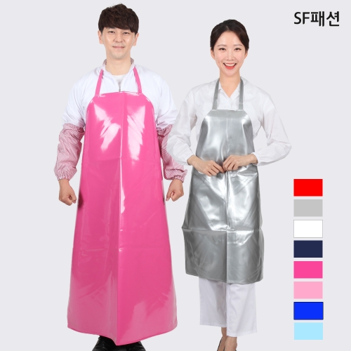 방수앞치마 주방 업소용 식당 비닐 우레탄 원피스 정육점 단체 양면 음식점