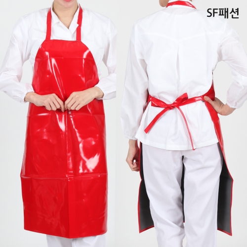 방수앞치마 주방 업소용 식당 비닐 우레탄 원피스 정육점 단체 양면 음식점