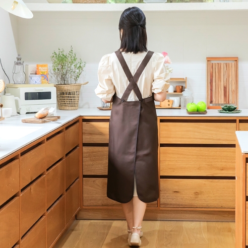 롱 앞치마 카페 바리스타 꽃집 주방 식당 X형 3컬러