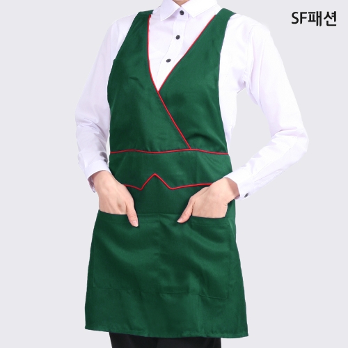 X형 조끼 앞치마 앞치마 유니폼