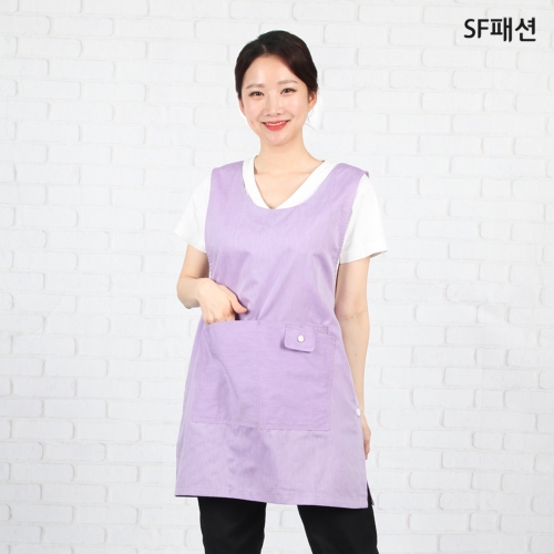 컬러9종 포포켓 원피스 앞치마 유니폼 앞치마 가운