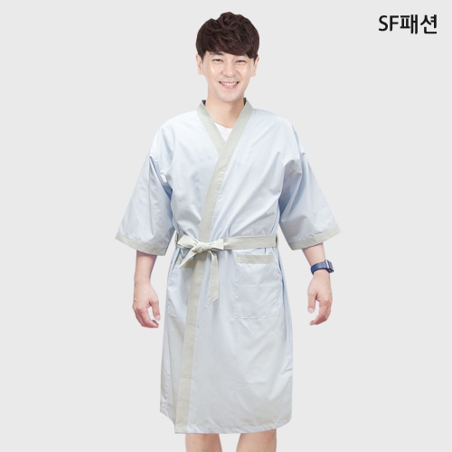 줄지밴딩 사우나 가운 남녀공용 나이트