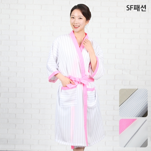 줄지밴딩 사우나 가운 남녀공용 나이트
