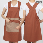 단추 오버롤 앞치마 서빙복 화실앞치마