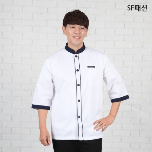 30수 얇은 7부 쿡복 조리복