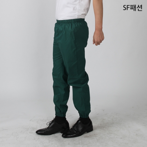 발목고무밴딩 위생복 바지 급식 식품 조리 병원 학교 구내 식당