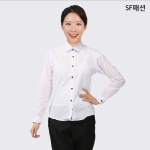 여성 기본 긴팔 블라우스 교복 흰셔츠