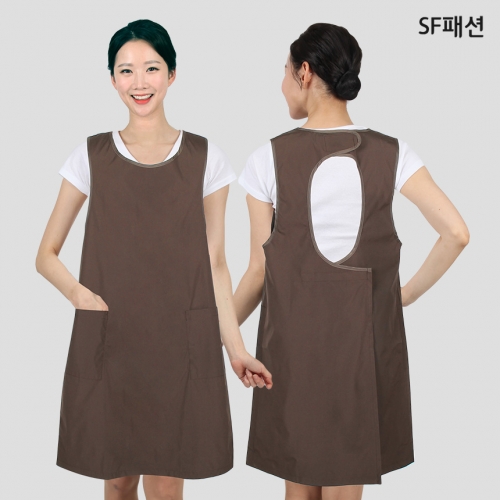 찍찍이 생활방수 등 벨크로 앞치마 유니폼 가운