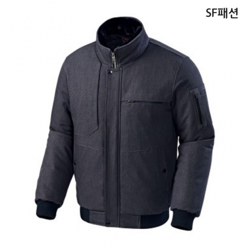 멜란지 트윌 패딩 점퍼 작업복