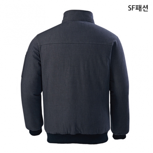 멜란지 트윌 패딩 점퍼 작업복