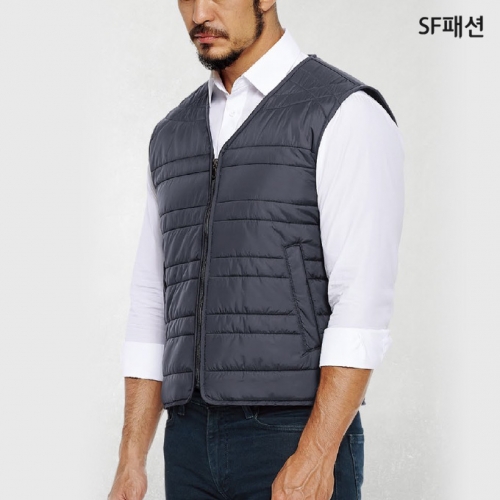 남녀공용 기모 안감 조끼 경량 패딩