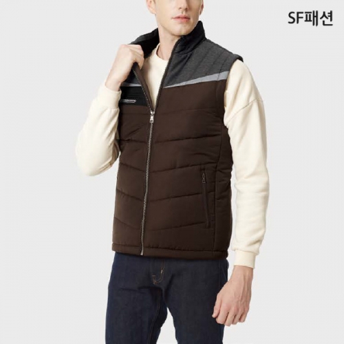 타스란 하이넥 패딩 조끼