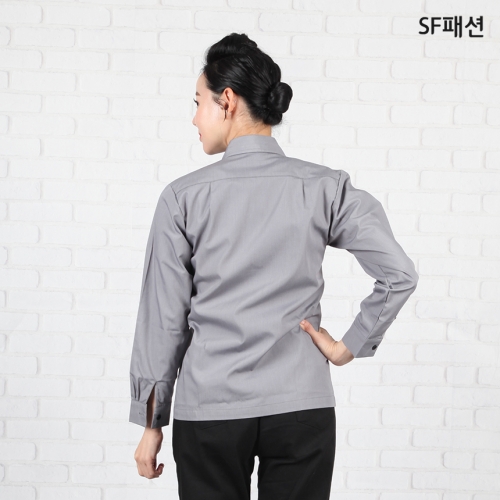 남녀공용 긴팔 반팔 포켓셔츠 유니폼 서빙복