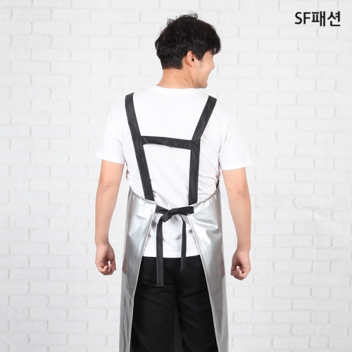 H형 롱 방수 앞치마 양면방수 정육 수산 사내 식당 급식 조리