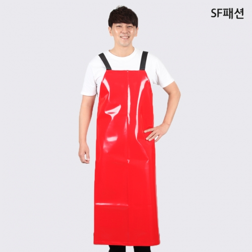 H형 롱 방수 앞치마 양면방수 정육 수산 사내 식당 급식 조리